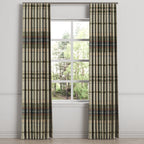 Ripplefold Drapery in Tartan - Cappuccino