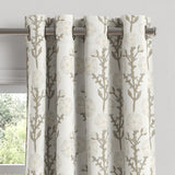 Grommet Drapery in Cottage Flowers - Vanilla