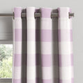 Grommet Drapery in Buffalo Check - Lilac