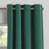 Grommet Drapery in Slubby Linen - Spruce