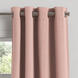 Grommet Drapery in Slubby Linen - Think Pink