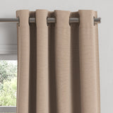 Grommet Drapery in Slubby Linen - Caramel