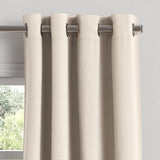 Grommet Drapery in Slubby Linen - Ivory