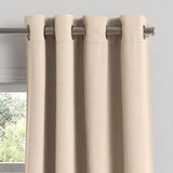 Grommet Drapery in Slubby Linen - Cream