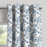 Grommet Drapery in Toile - Blue Skies