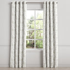Grommet Drapery in Toile - Rich Cream