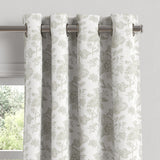 Grommet Drapery in Toile - Rich Cream