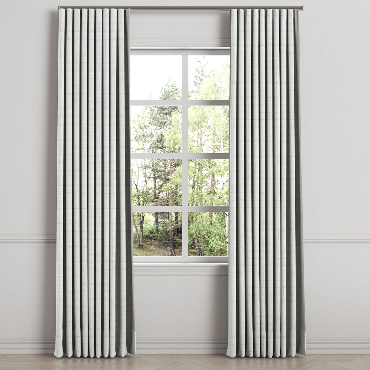 Ripplefold Drapery in 100% Linen - Salt Air