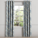 Grommet Drapery in Country Toile - Sapphire
