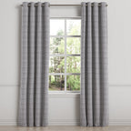 Grommet Drapery in Gingham - Black