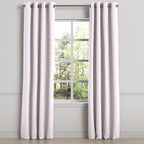 Grommet Drapery in Gingham - Lilac