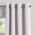 Grommet Drapery in Gingham - Lilac
