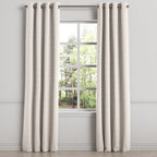Grommet Drapery in Gingham - Hay