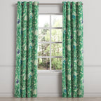 Grommet Drapery in Koi Pond - Green