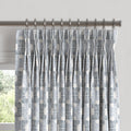 Pinch Pleat Drapery in Groovy - Denim