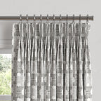 Pinch Pleat Drapery in Groovy - Pewter