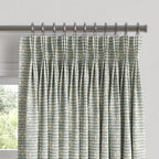 Pinch Pleat Drapery in Ditsy - Fresh Blue