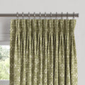 Pinch Pleat Drapery in Ditsy - Seaweed