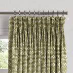 Pinch Pleat Drapery in Ditsy - Seaweed