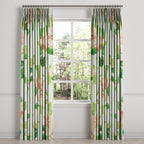 Pinch Pleat Drapery in Grandma's Floral - Coral