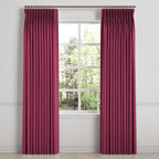 Pinch Pleat Drapery in Lush Linen - Beet