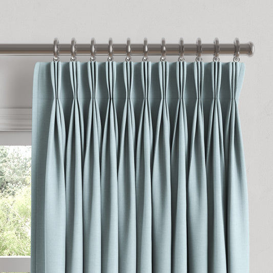 Pinch Pleat Drapery in Lush Linen - Breeze