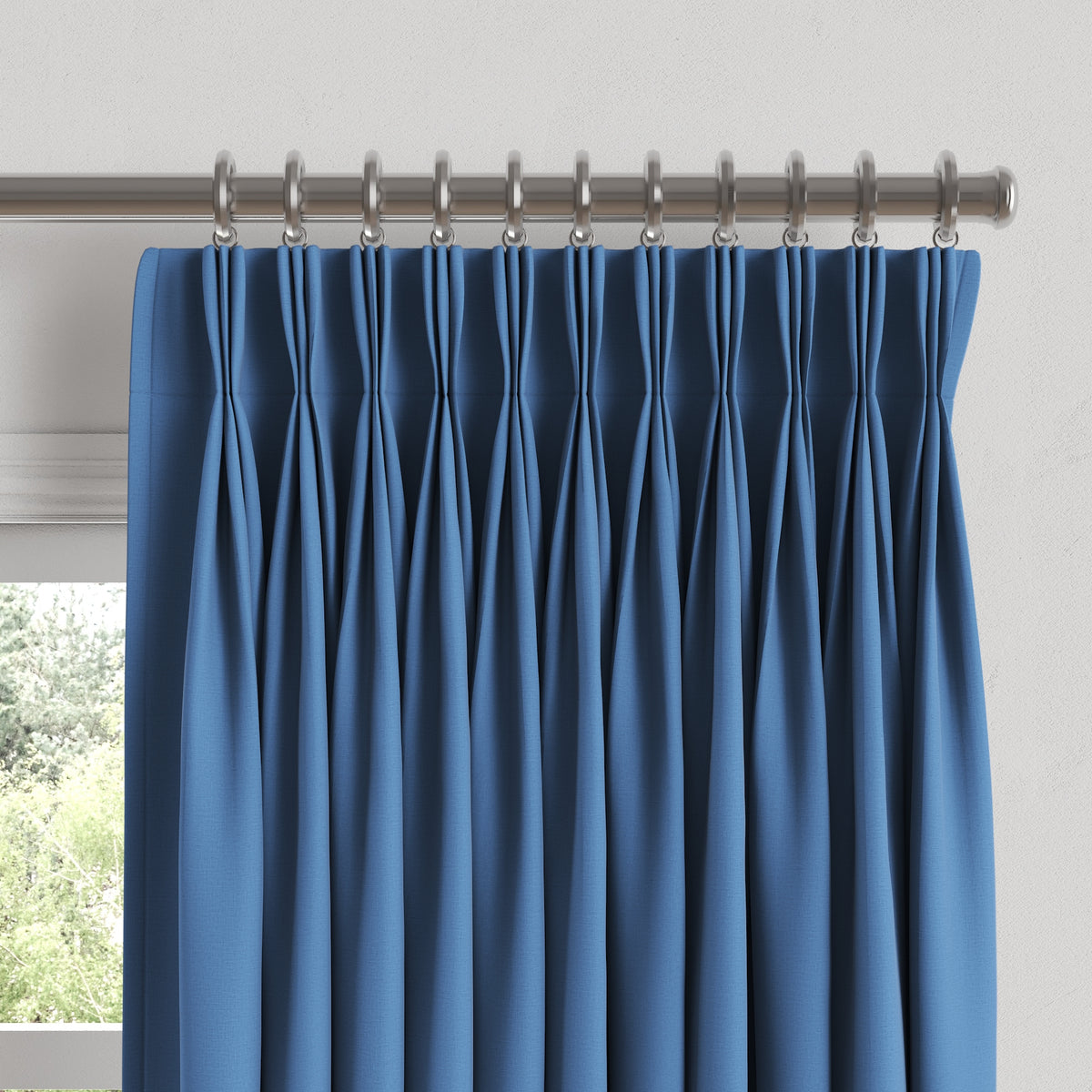 Pinch Pleat Drapery in Lush Linen - Ceramic