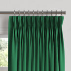Pinch Pleat Drapery in Lush Linen - Malachite