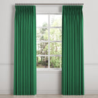 Pinch Pleat Drapery in Lush Linen - Malachite