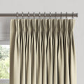 Pinch Pleat Drapery in Lush Linen - Mushroom