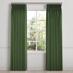 Pinch Pleat Drapery in Lush Linen - Forest