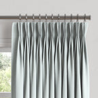 Pinch Pleat Drapery in Lush Linen - Ice