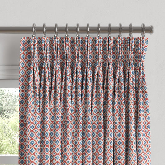 Pinch Pleat Drapery in Positive Print - Americana