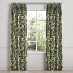 Pinch Pleat Drapery in Botanical - Forest