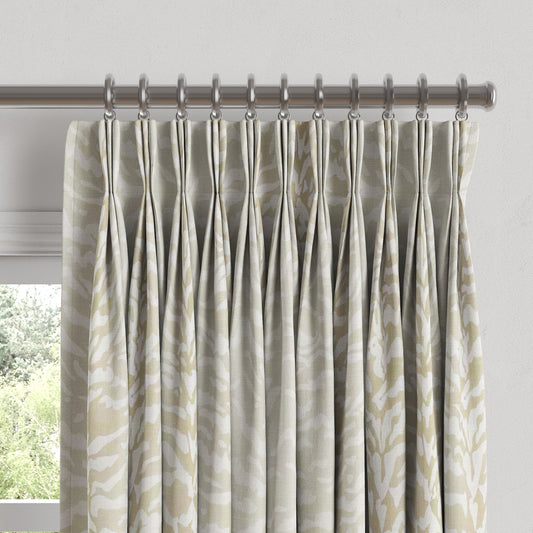 Pinch Pleat Drapery in Tiger - Linen