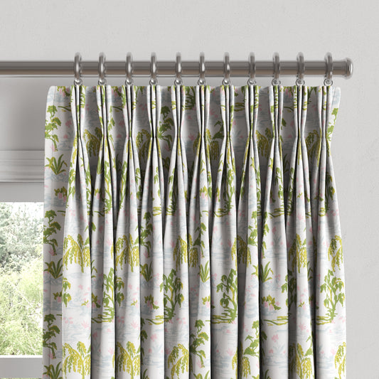 Pinch Pleat Drapery in Meadow - Willow