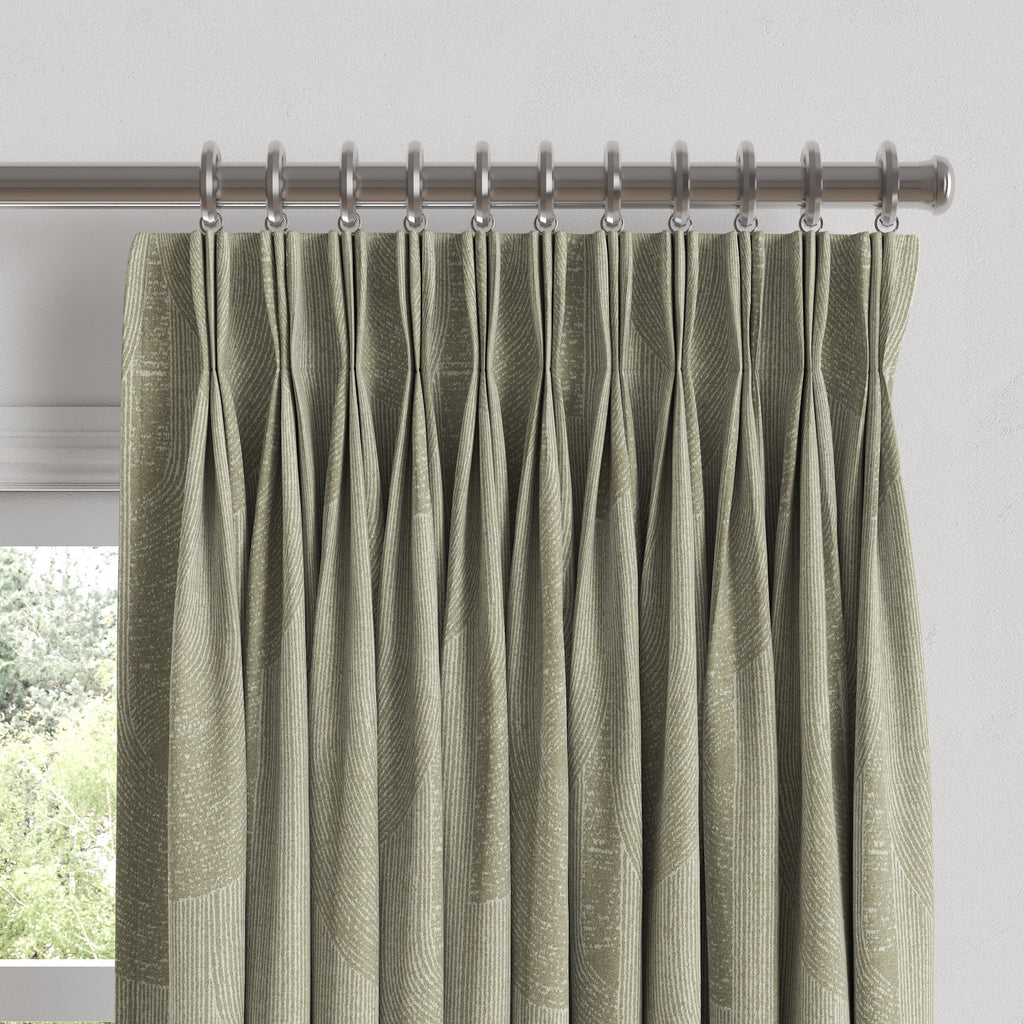 Pinch Pleat Drapery in Make Waves - Oatmeal