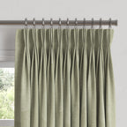 Pinch Pleat Drapery in Make Waves - Parchment