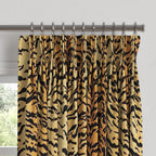 Pinch Pleat Drapery in Tiger - Bold