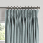 Pinch Pleat Drapery in Classic Linen - Storm