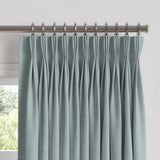 Pinch Pleat Drapery in Classic Linen - Storm