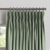 Pinch Pleat Drapery in Classic Linen - Olive