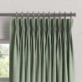 Pinch Pleat Drapery in Classic Linen - Olive