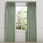 Pinch Pleat Drapery in Classic Linen - Olive