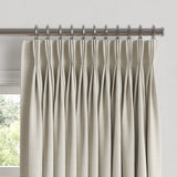 Pinch Pleat Drapery in Classic Linen - Heathered Dove