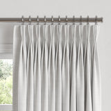 Pinch Pleat Drapery in Classic Linen - Optic White