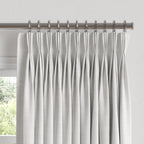 Pinch Pleat Drapery in Classic Linen - Oat
