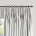 Pinch Pleat Drapery in Lush Linen - Optic White