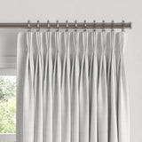 Pinch Pleat Drapery in Classic Linen - White