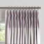 Pinch Pleat Drapery in Buffalo Check - Lilac